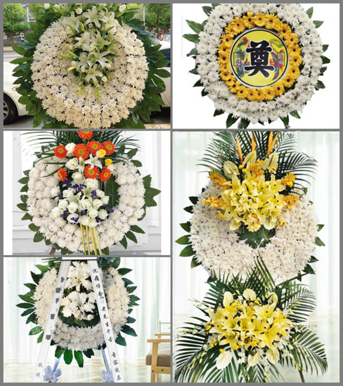 河南南阳邓州市汲滩镇庞庄村花圈速递